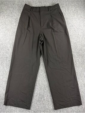 Uniqlo Women's Black Wide-Leg Dress Pants